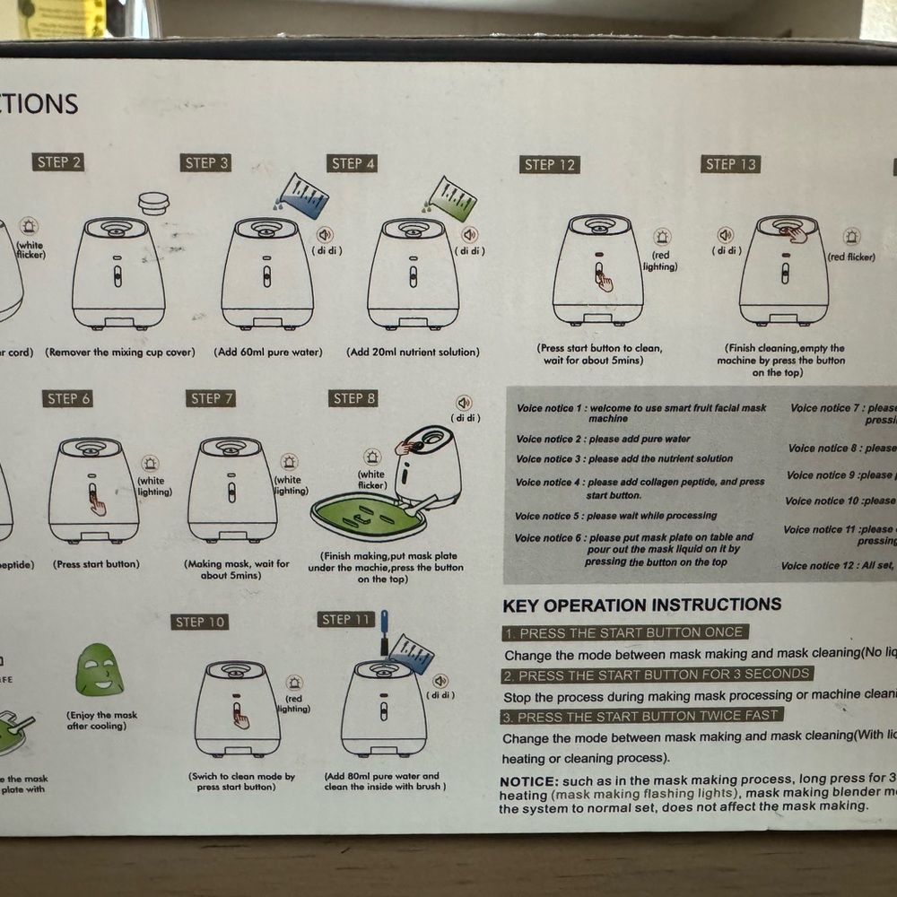 White Facial Mask Machine - Picture 4 of 5